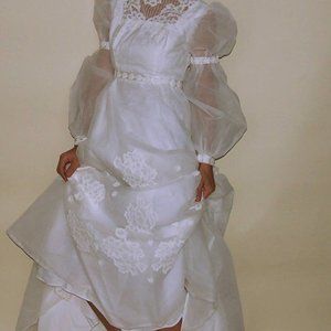 Lace wedding dress long sleeve XS XXS